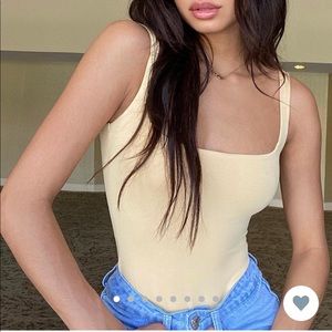 Princess Polly Yellow Bodysuit